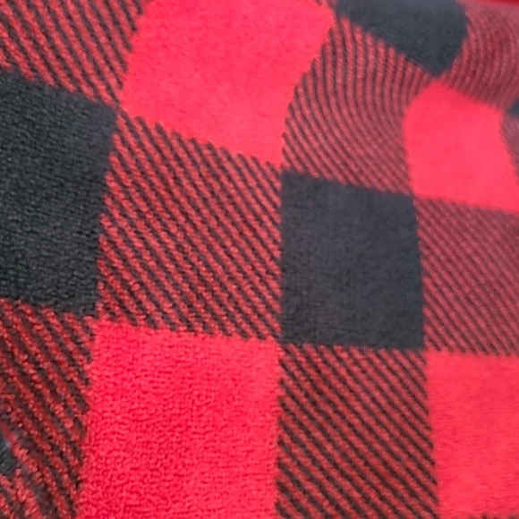 Buffalo Plaid Long Sweater - Muff Pocket - Large - Picture 3 of 6